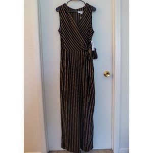 Stripped Sleeveless Jumpsuit